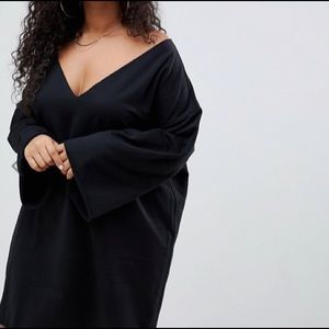 Raw Edge Sweater Dress